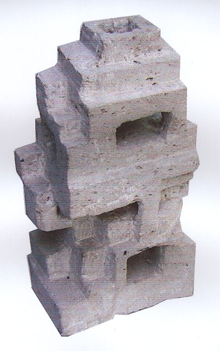 "WEISSES HAUS" - pierre du savon - Höhe 42 cm — 1999