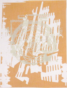 "KASSANDRAS TRAUM I" — Siebdruck — 100 x 72 cm — 2002